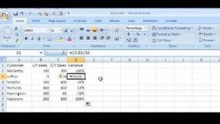 IF ERROR  A Cool new Excel 2007 Function [upl. by Nicko]