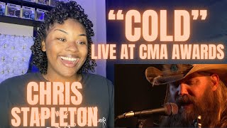 Chris StapletonCold LIVE CMA Awards 2021 REACTION  BREATH TAKING [upl. by Nhtanhoj]