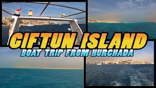 Mahmya Beach GIFTUN ISLAND Boat Trip from Hurghada  Egypt 4k [upl. by Eniar830]