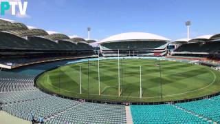 Adelaide Oval timelapse  Round 2 2014 [upl. by Ahseuqal]