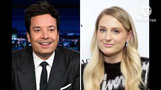 Meghan Trainor and Jimmy fallon perform holiday duet Wrap me up for the first time [upl. by Asiole]