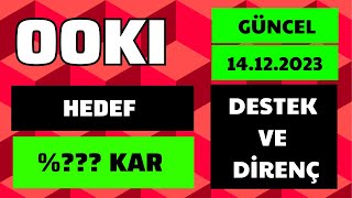 OOKI COİN DESTEK VE DİRENÇ BÖLGELERİ bitcoin altcoin ooki [upl. by Latsirc]