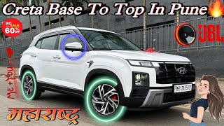 Creta Base To Top In Pune✅ Creta Base Model Modified✅Creta Modification 2024✅New Creta 2024 modified [upl. by Enitsud]