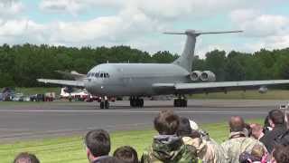 VC10 ZD241 Public Debut Fast Taxi Run 25th May 2014 [upl. by Yrome623]