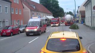 Hochwasser 2013 Feuerwehr Kolonne Plattling [upl. by Thamos134]