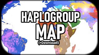 Haplogroup Map of the World Your Genetic Surname Download Link [upl. by Yelsehc]