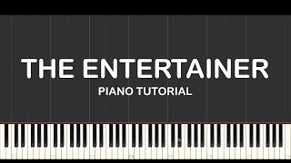 The Entertainer piano tutorial [upl. by Corder]