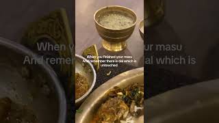 Problem while eating thakali khana nepalifood food cuisine [upl. by Irod]