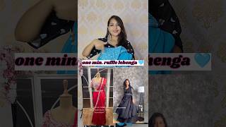 Viral one minute ruffle lehenga underbudget rufflelehenga oneminuterufflelehenga trendinglehenga [upl. by Ede]