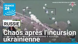 Chaos en Russie au 4eme jour de lincursion ukrainienne sur son territoire • FRANCE 24 [upl. by Eirak927]