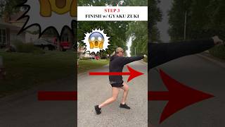 How To Do GYAKU ZUKI in a FIGHT 💥 Shorts Kempo Karate [upl. by Sumedocin971]