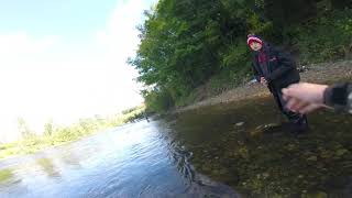 Salmon fishing the Manistee river 2018 [upl. by Uahsoj]