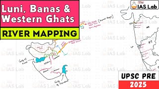 Luni Banas amp Western Ghats River System  India Mapping Series [upl. by Voccola]