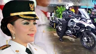 Bak Bikers Pakai Moge Kapolda Sulut Singgah ke Bupati Cantik di Minsel [upl. by Atteval965]