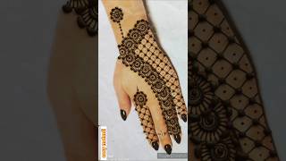 Karvachauth special Back hand henna design Simple amp easy mehndi design Mehandi ka Design mehandi [upl. by Aicilaanna]