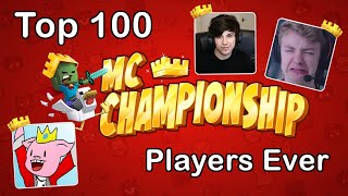 The Top 100 MCC Players of All Time [upl. by Reivilo317]