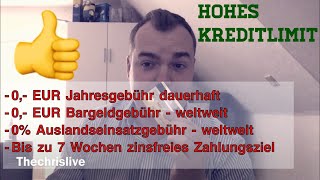 Kostenlose Mastercard Gold  Einblick LogIn Bereich  Hohe Kreditlinie [upl. by Nertie]