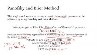 Panofsky and Brier Method explanatory calculation [upl. by Eanel]