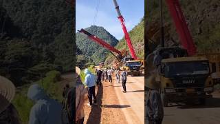 Sany Mobile Cranes lifting failure Crazy oparetor  Heavy lifting Equipments shorts viralvideo [upl. by Zashin431]