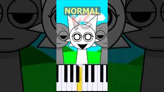 Wenda Theme Incredibox Sprunki  Normal Vs Horror on piano [upl. by Adnana41]