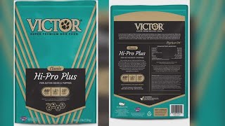 Voluntary recall for Victor Super Premium Dog Food due to possible salmonella risk [upl. by Vinna]