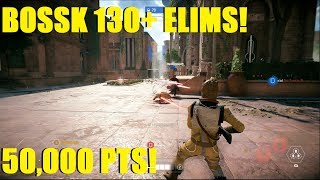 Star Wars Battlefront 2  HUGE Bossk 80 Killstreak  53000 Score amp 130 ELIMINATIONS [upl. by Yeltneb]