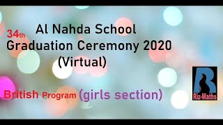 ANS Girls 34th Graduation 201920 Virtual British Program only [upl. by Jarek]