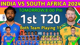 India vs South Africa 1st T20 2024  India vs South Africa 1st T20 Playing 11  Ind vs Sa Playing 11 [upl. by Amorete529]