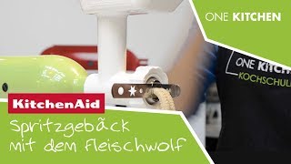 KitchenAid Spritzgebäckvorsatz  Montage amp Verwendung  by One Kitchen [upl. by Alguire50]