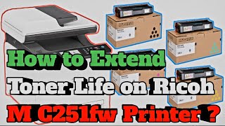 How to Enable Toner Saving Mode on Ricoh M C251fw [upl. by Einnor]