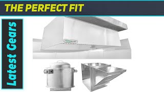 HOODMART 6’ Restaurant Hood System with PSP Makeup Air  Stainless Steel Type1 Range Hood [upl. by Ratha713]