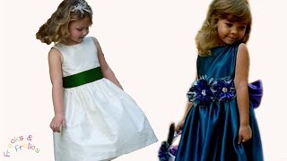 Blumenmädchenkleid nähen  DIY Hochzeit  nähen Nähkurs und Schnittmuster  Frocks amp Frolics [upl. by Adnarym774]