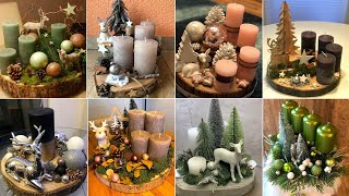 Best 300Christmas Trends Diy Centrepices Video Change Your Table look With Candles Centrepices [upl. by Myk]