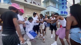 Curfew doesn’t stop spring breakers on Ocean Drive from having a good time [upl. by Meggy710]