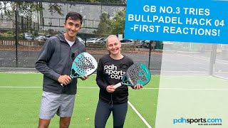 Nikhil Mohindra tries the Bullpadel Hack 04 25 for the first time [upl. by Vilma]