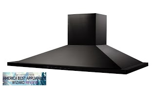 Wall Mount Range Hood in Black Stainless Steel BSKBN48 ZLINE 48 in Review [upl. by Goodill913]