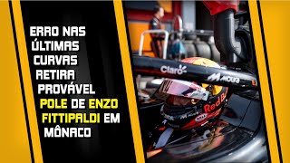 ENZO FITTIPALDI TEM BOM RENDIMENTO COM P11 E GABRIEL BORTOLETO LARGA EM P9 NA FÓRMULA 2 EM MONACO [upl. by Rimisac]