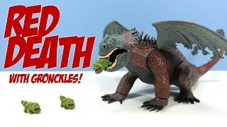 How to Train Your Dragon 2010 Red Death with Gronckles Rare Toy [upl. by Homans]