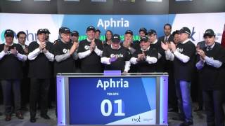 Aphria Inc opens Toronto Stock Exchange April 7 2017 [upl. by Esiuole]