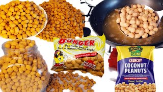 PERFECT COCONUT COATED PEANUTS 🥜 Crunchy Peanuts BURGERS recipe  Sugarcoated Peanuts 🥜 [upl. by Eniad]