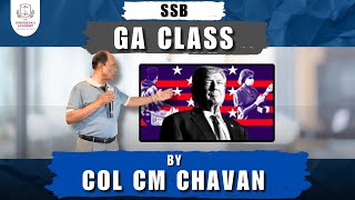 GA CLASS BY COL CM CHAVAN ON DONALD TRUMPS VICTORY amp EFFECTS ON INDIA usa president donaldtrump [upl. by Leirea]