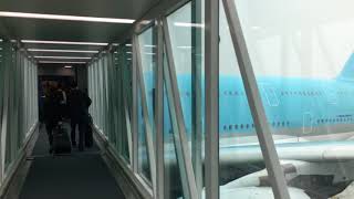 Korean Air JFK to ICN  Boarding an A380 Business Class [upl. by Zadoc]