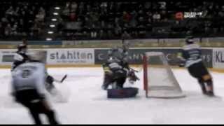 Patrick Kanes first Goal for EHC Biel Bienne [upl. by Allicirp]