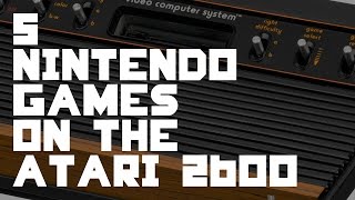 5 Nintendo Games on the Atari 2600  IMPLANTgames [upl. by Brass]