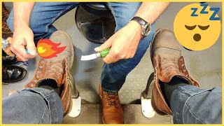 TRASHED BOOTS FULL RESTORATION  ANGELO SHOE SHINE ASMR [upl. by Yeslek593]