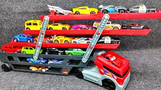 6 Minutes Satisfying With Unboxing Hot Wheel 🔥 Haular Truck And 22 Mini Cars ASMR  Toy Lovers❤️ [upl. by Naujak]