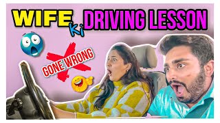 HILARIOUS DRIVING CLASS🤣 TO NANDU  GONE WRONG😱  FUNNY BUT SCARY 🤣😱 NACH ❤️ [upl. by Asher627]