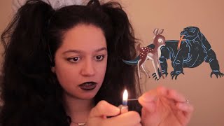 asmr goth girl gives you face tattoo komodo dragon  baby deer [upl. by Giesser]