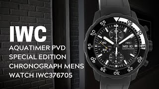 IWC Aquatimer PVD Special Edition Chronograph Mens Watch IWC376705 Review  SwissWatchExpo [upl. by Muhcan]