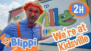 Playground Fun at Kidsville  Blippi and Meekah Best Friend Adventures  Educational Videos for Kids [upl. by Asoramla]